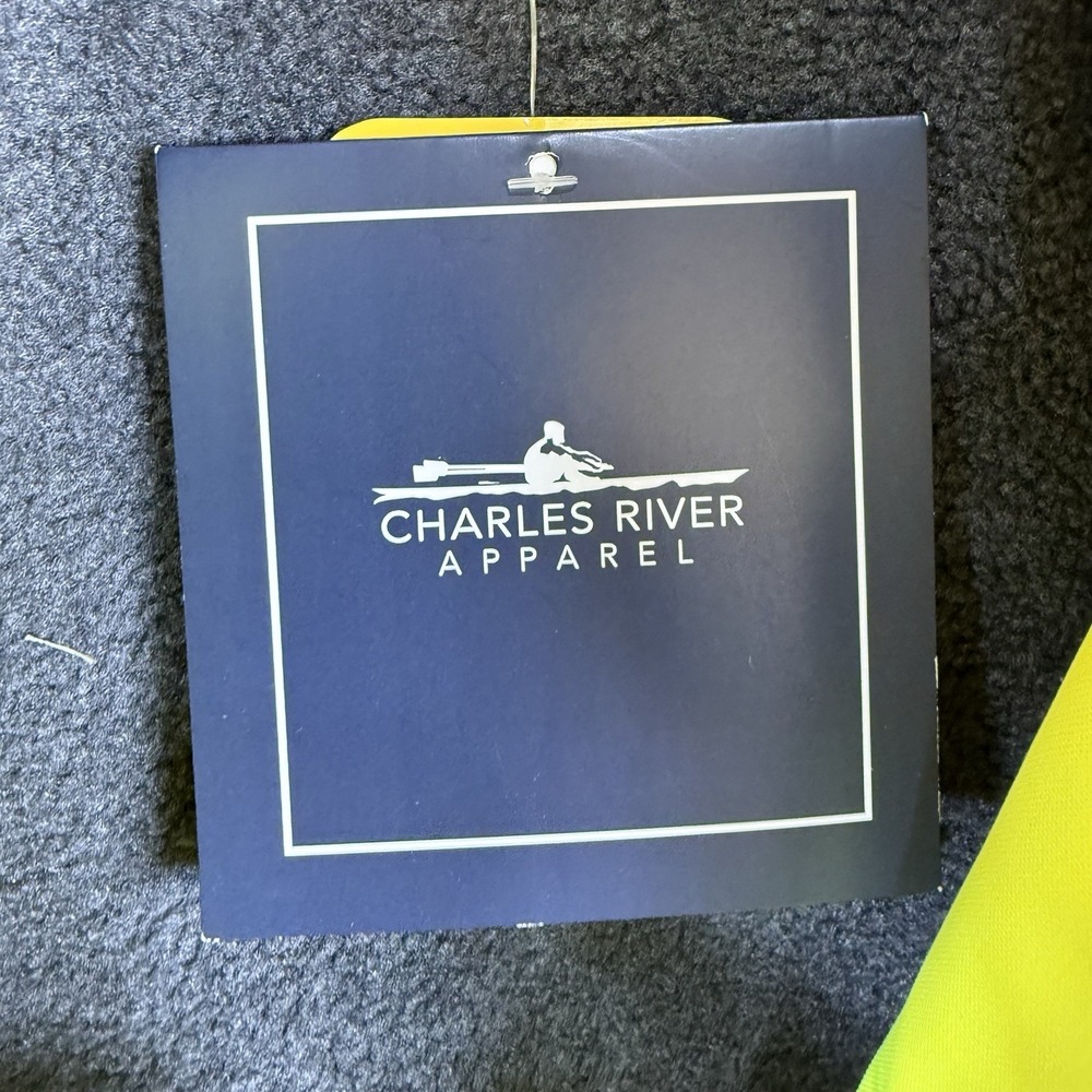 Charles River Hi Vis Jacket Cost Lime Green XL (9732) New *logo* - Picture 7 of 10